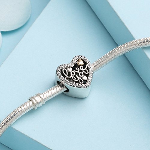 Pandora Bead Silber Herz Zirkone Frauen 792037CZ