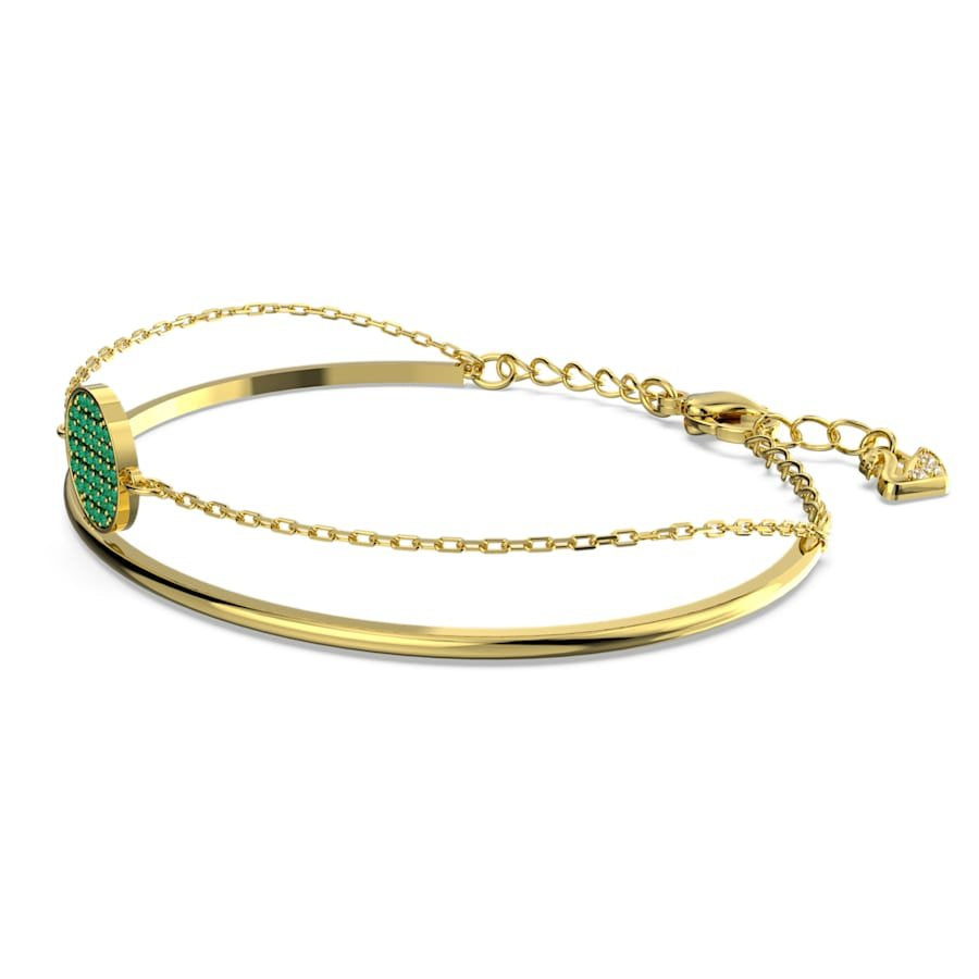 Swarovski Damen Ginger Armband Armreif Grün, Goldlegierungsschicht 5642949