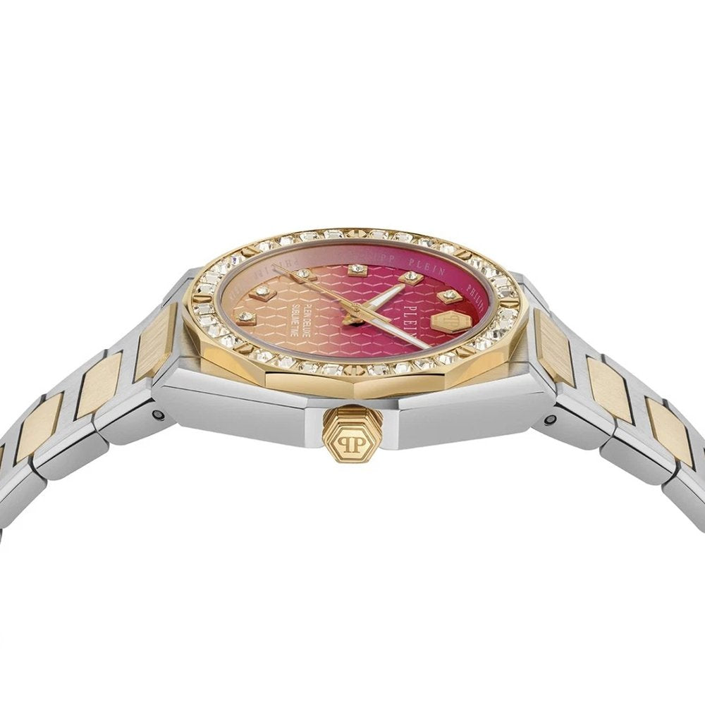 Philipp Plein Damenuhr Plein Deluxe Lady Bicolor Pink PWVGA0626