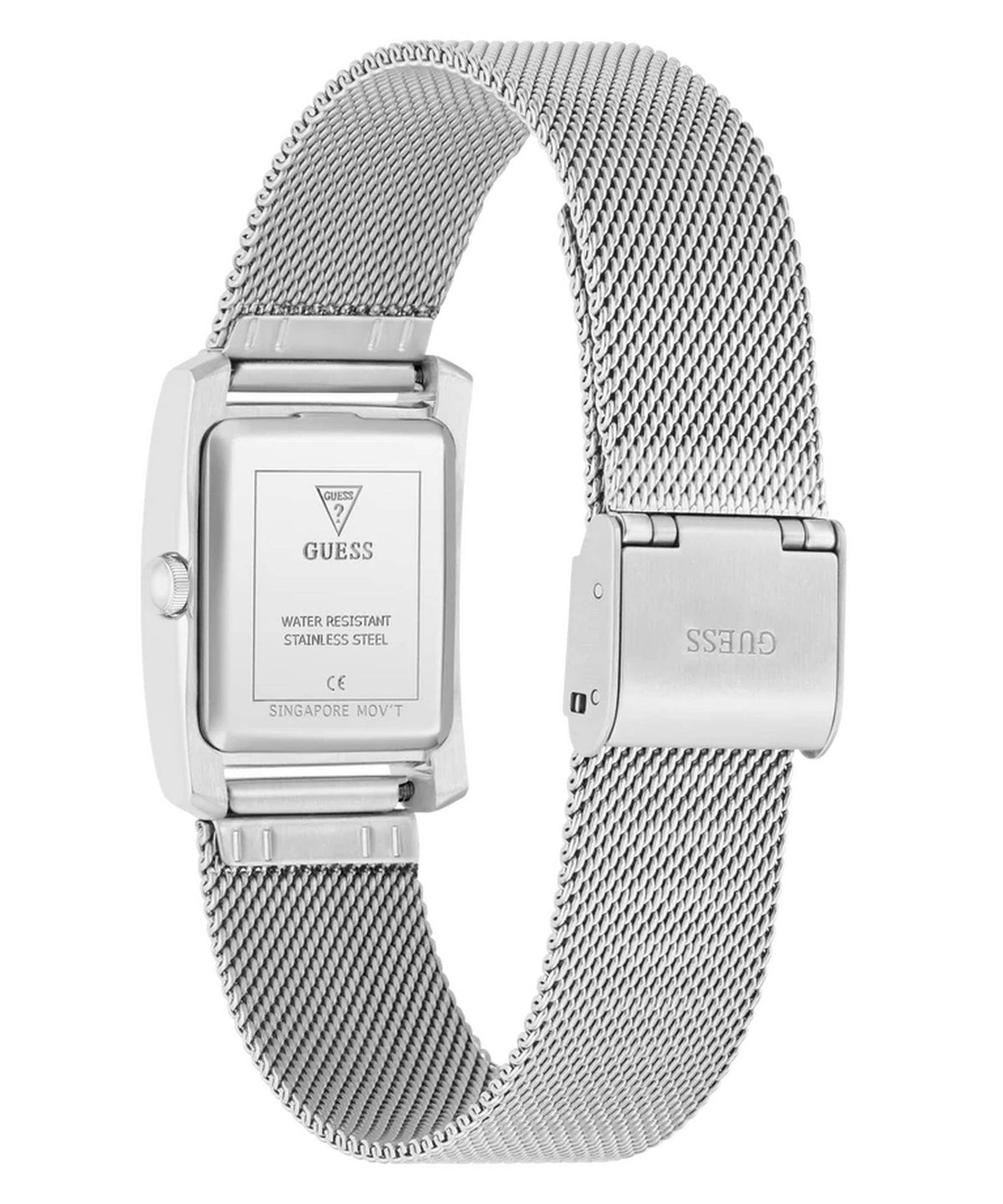 Guess Armbanduhr Damen Ladies Silver Tone Analog Watch Silber GW0997L1