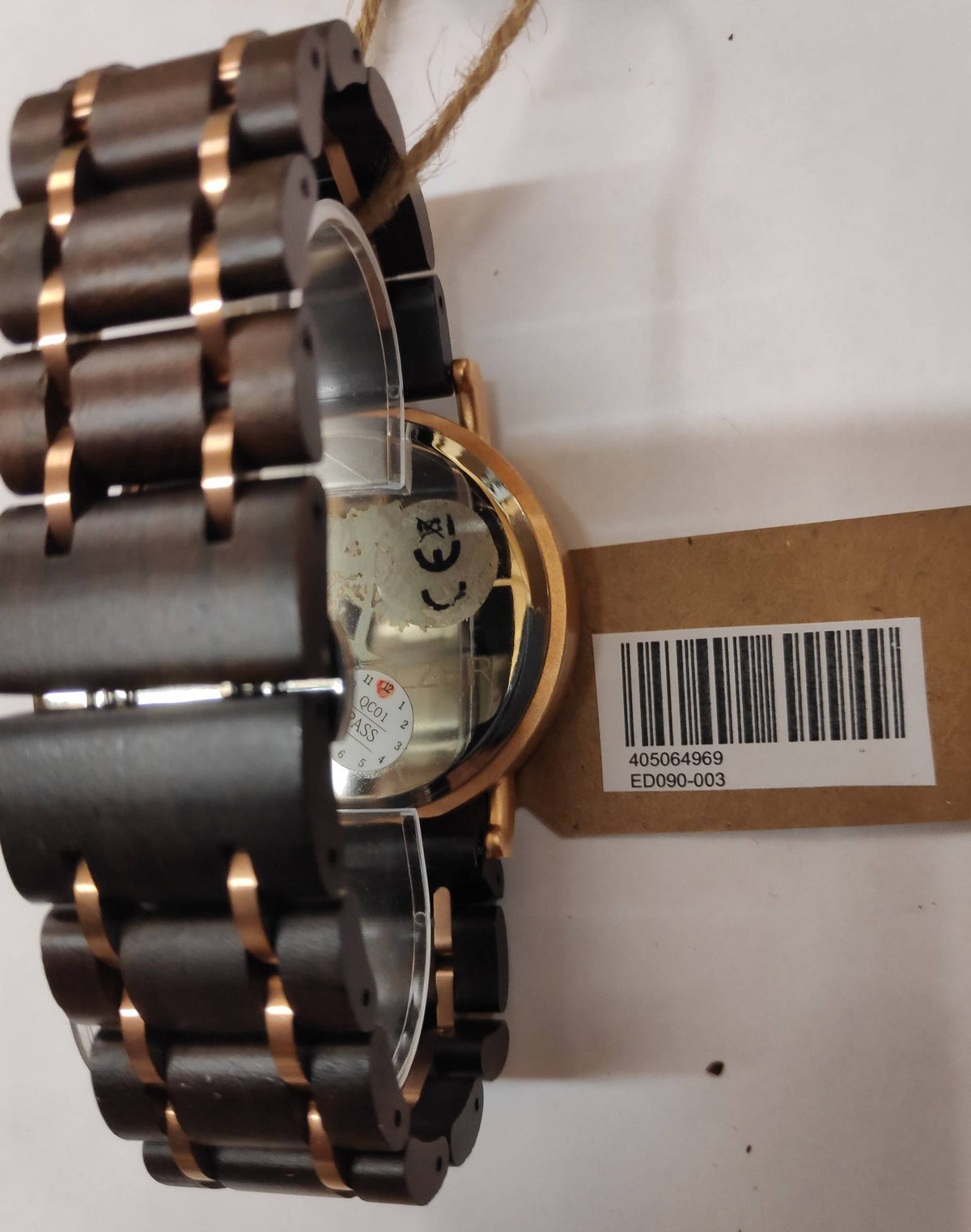 Edenhölzer Holzuhr Herren Armbanduhr Raiatea Holzarmband ED090-003