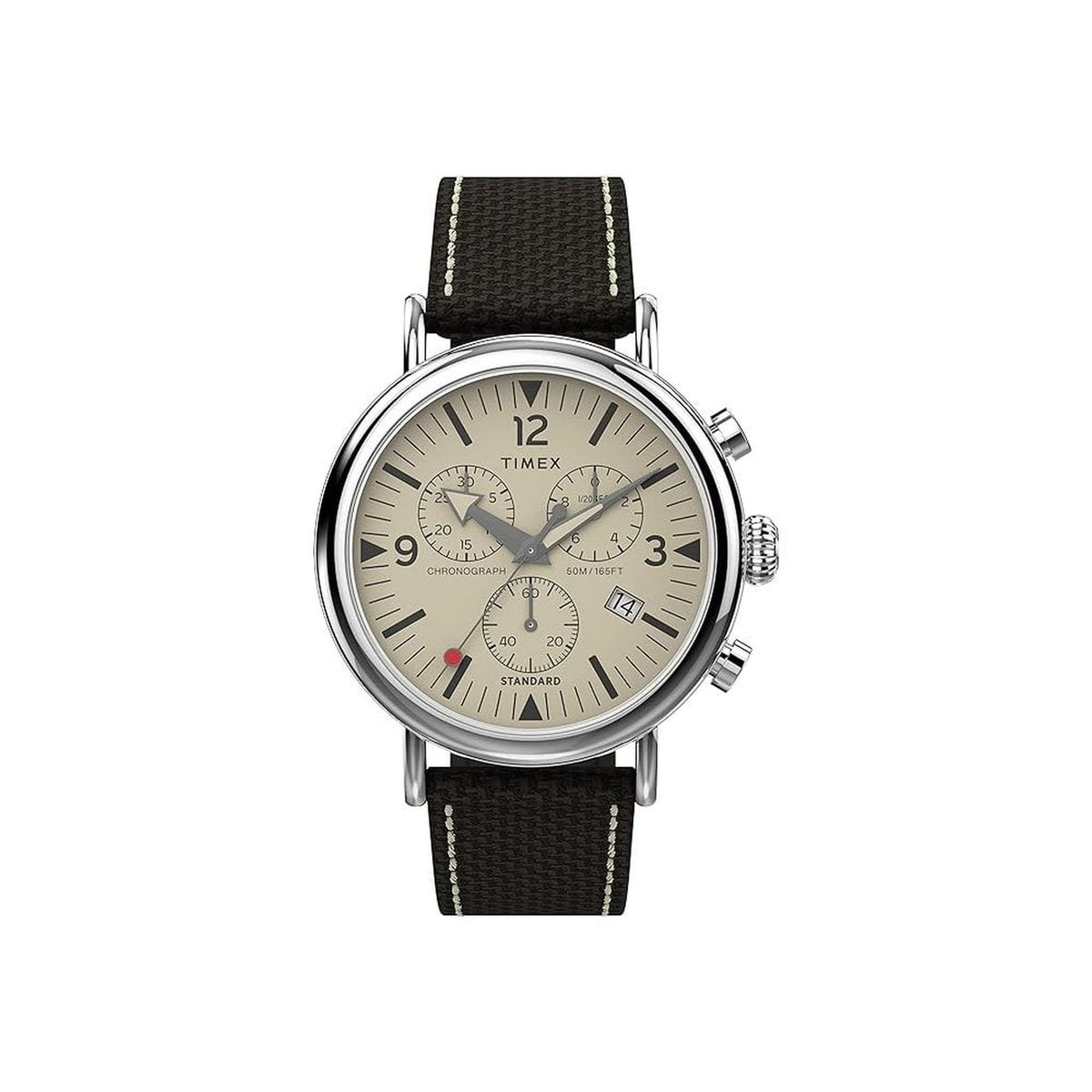 Timex Chronograph Herren Waterbury Standard Chronograph Silber/Braun TW2V43800