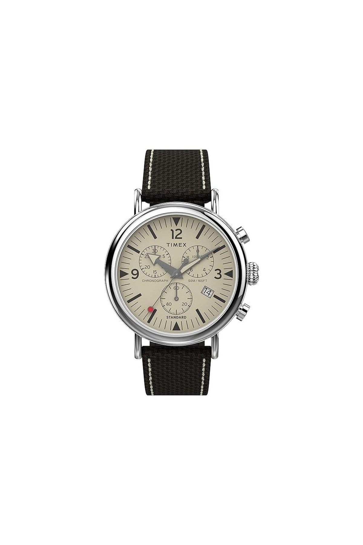 Timex Chronograph Herren Waterbury Standard Chronograph Silber/Braun TW2V43800