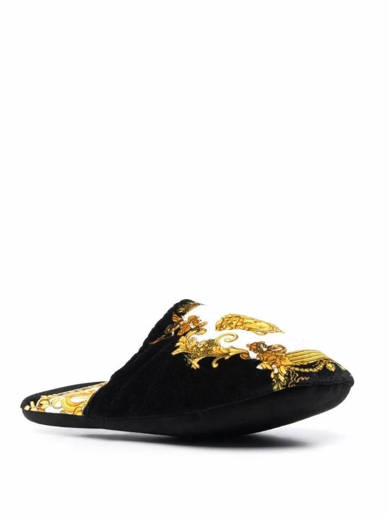 Versace Hausschuhe Medusa Renaissance Print Slippers