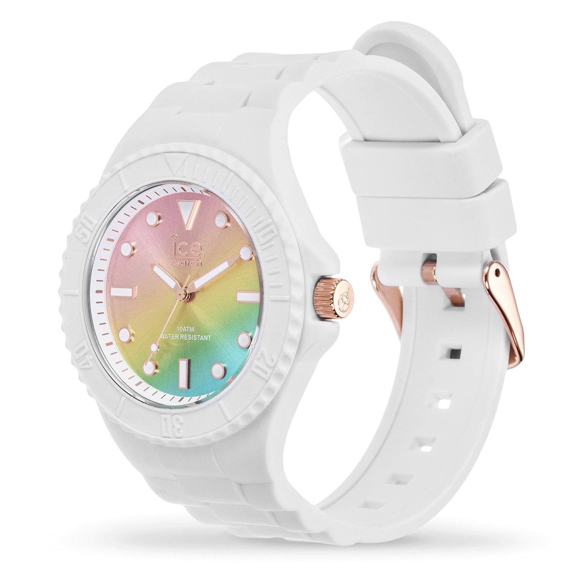 Ice-Watch Unisex Armbanduhr ICE generation - Sunset rainbow 40 mm Armband Silikon 019153