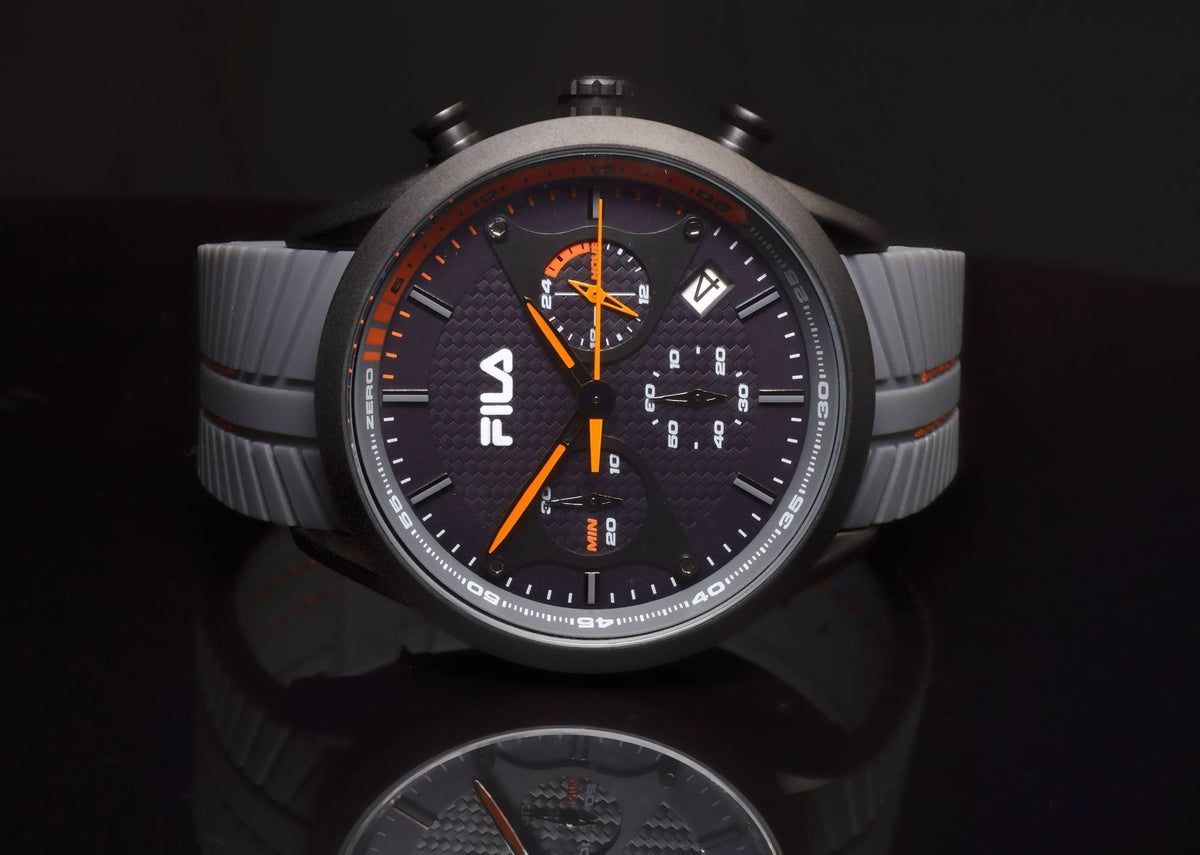 Fila Uhr Herren Armbanduhr Chronograph Silikon Armband FILASTYLE 38-176