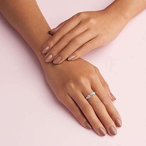 PANDORA Sparkling Wishbone Ring in Gold mit 14 Karat vergoldete Metalllegierung und Cubic Zirkonia Steinen Timeless Collection, Größe 52
