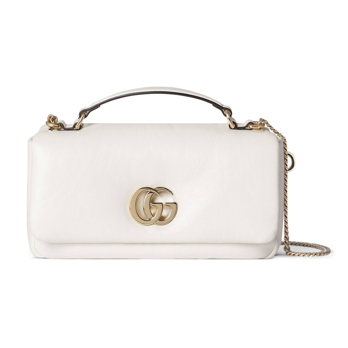 Gucci Handtasche Damen GG Milano Nappa Vacchetta Off White 806016AAD5X9110