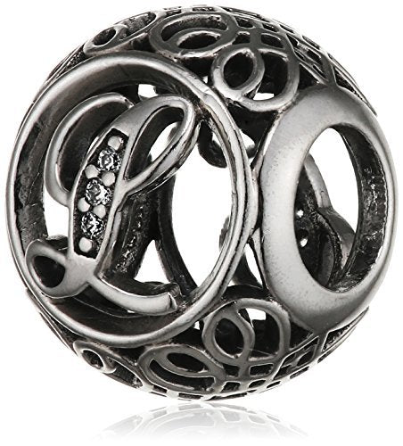 Pandora Damen-Charm Vintage "L" 925 Zirkonia weiß-791856CZ
