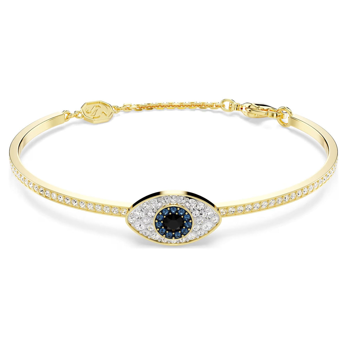 Swarovski Armband Damen Symbolica Evil Eye blau gold Gr. M 5692171