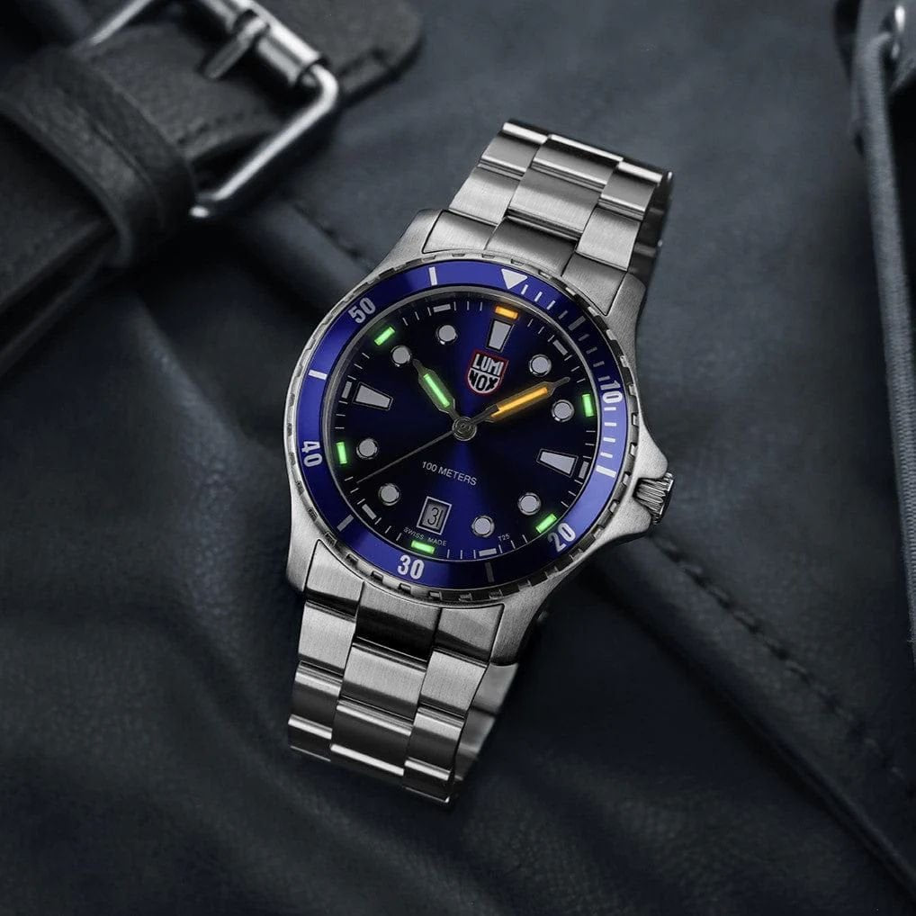 Luminox Armbanduhr Herren Sport Timer 0940 Series Stahl Blau XS.0943