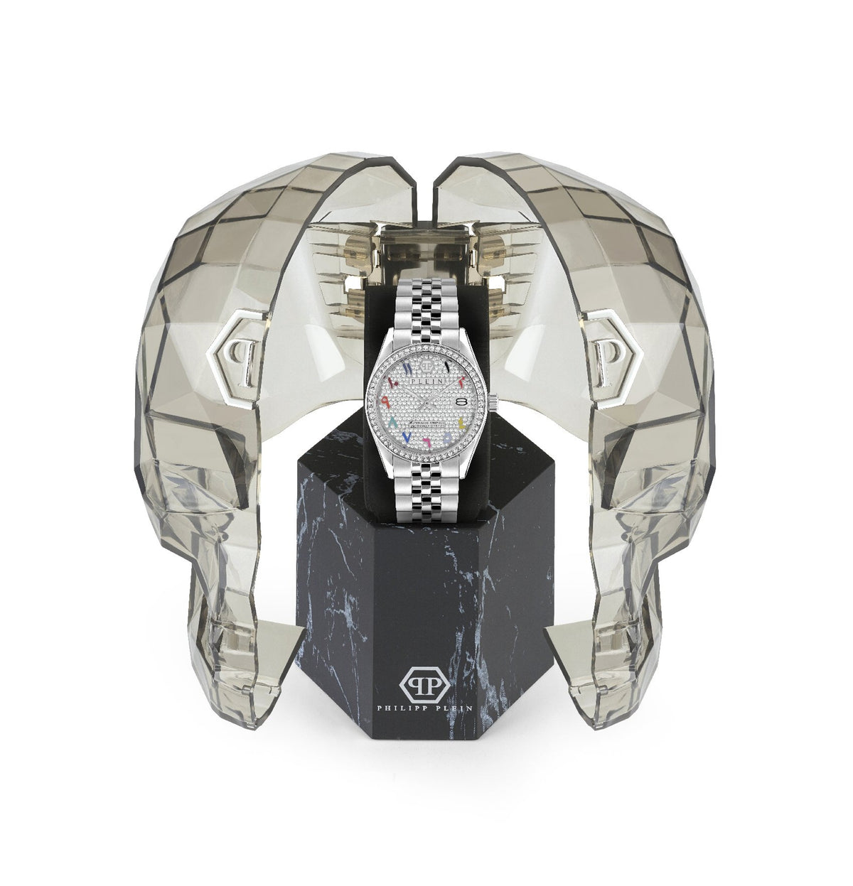 Philipp Plein Damenuhr Date Superlative Crystal