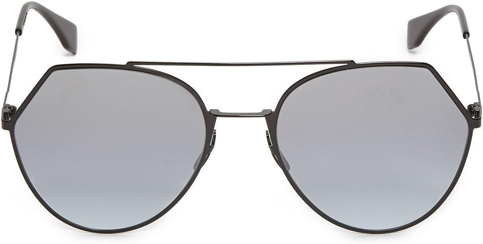 FENDI Damen FF 0194/S GO 807 55 Sonnenbrille, Schwarz (Black/Grey)