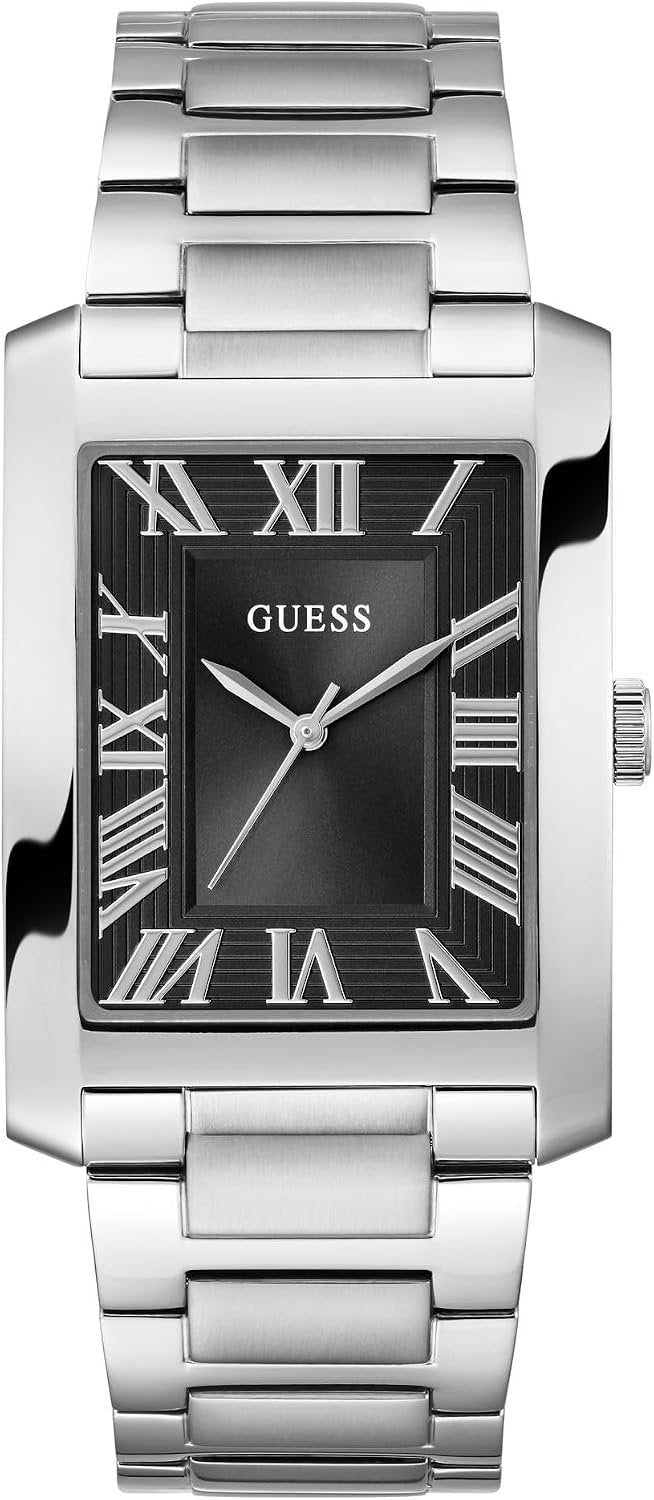 Guess Armbanduhr Herren Clyde Analog Silber GW0896G1