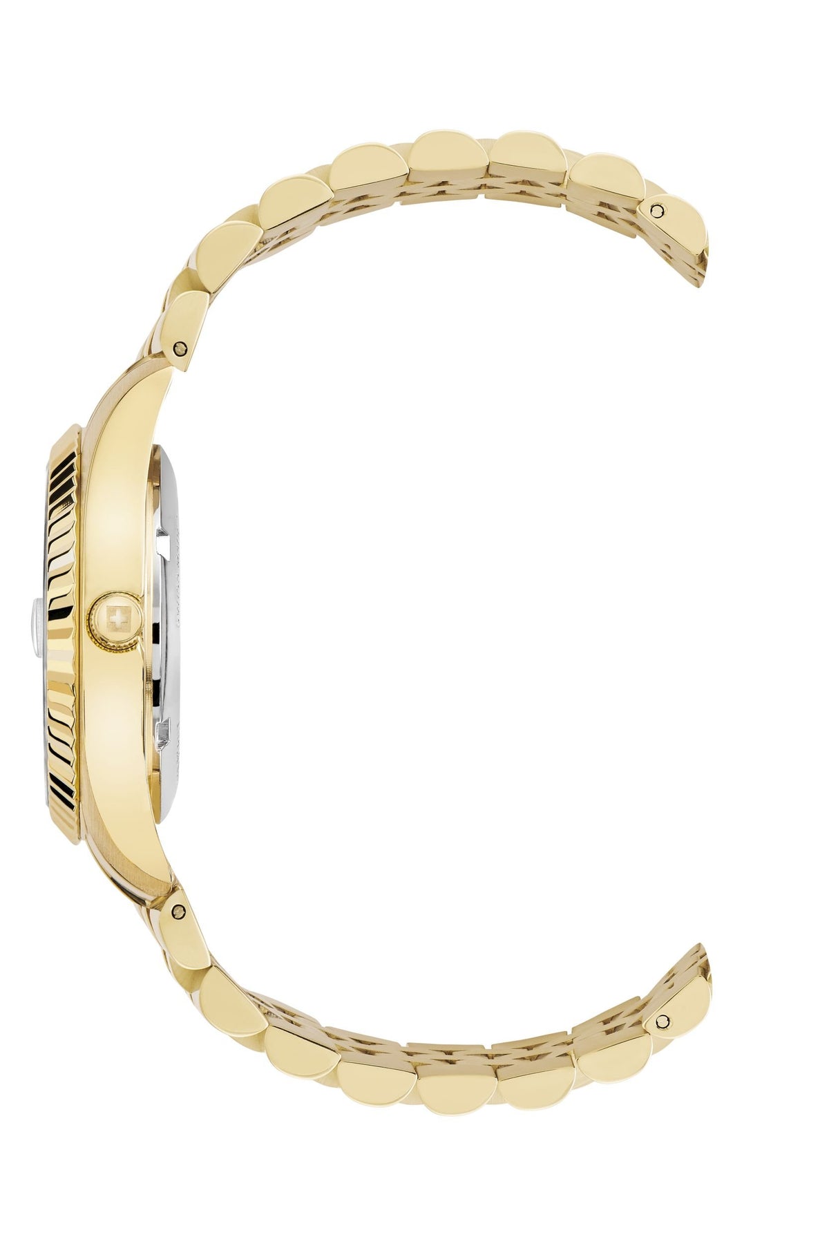 Swiss Alpine Military by Grovana Armbanduhr Damen Solaris Gold Grün 7716.1214
