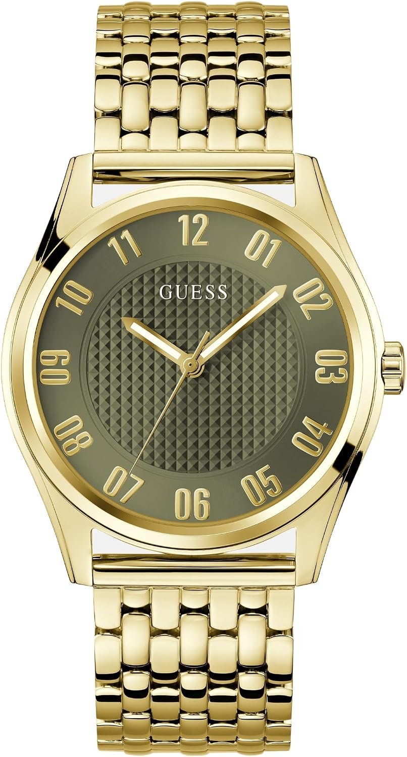 Guess Armbanduhr Herren Tate Analog Gold GW0895G2