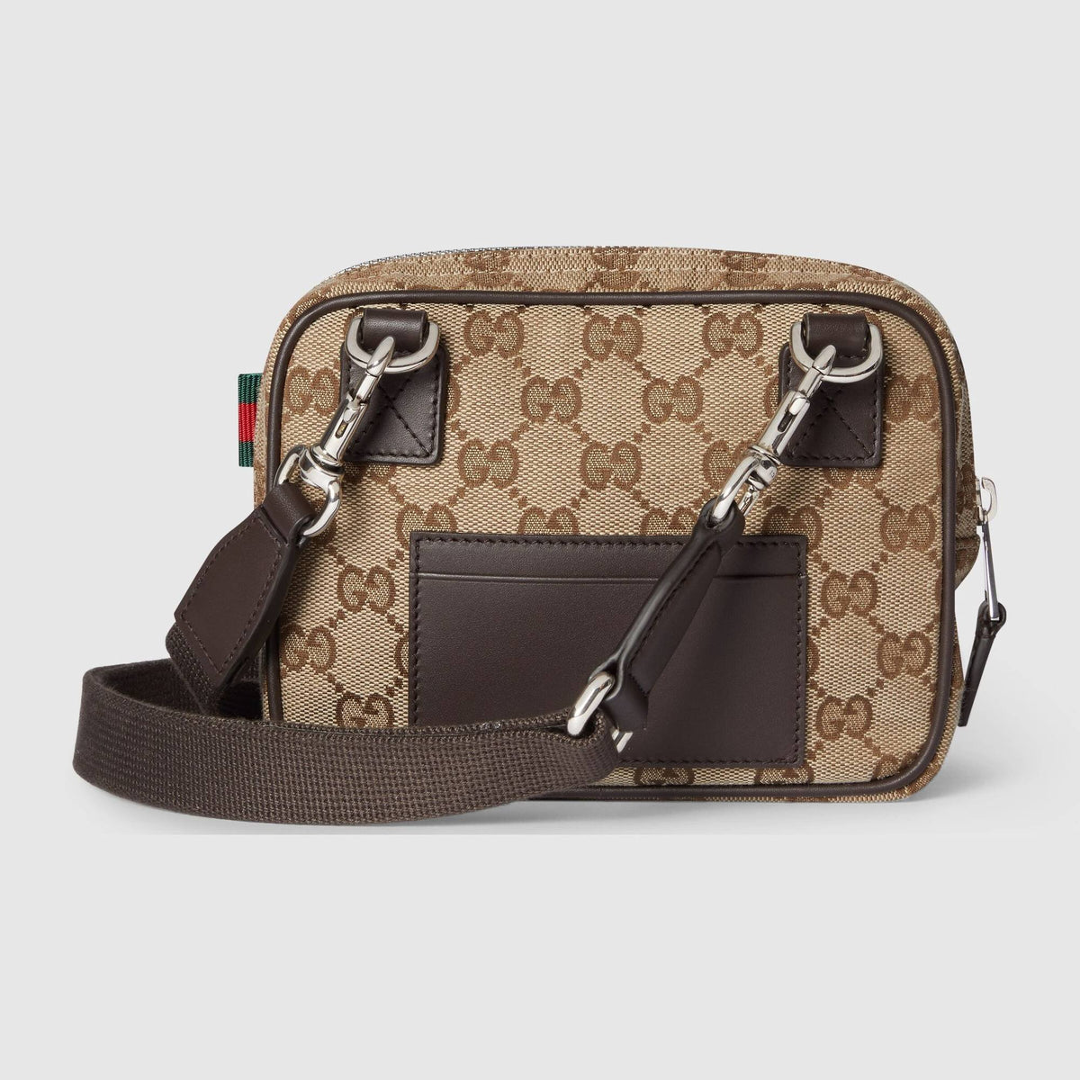 Gucci Herren Tasche Small Messenger Bag GG Monogramm Beige Braun 834268FAEON9750