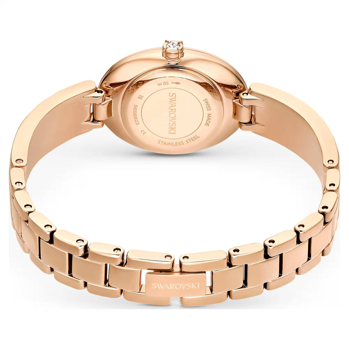 Swarovski Crystal Rock Oval Armbanduhr Damen roségold blau 5656822