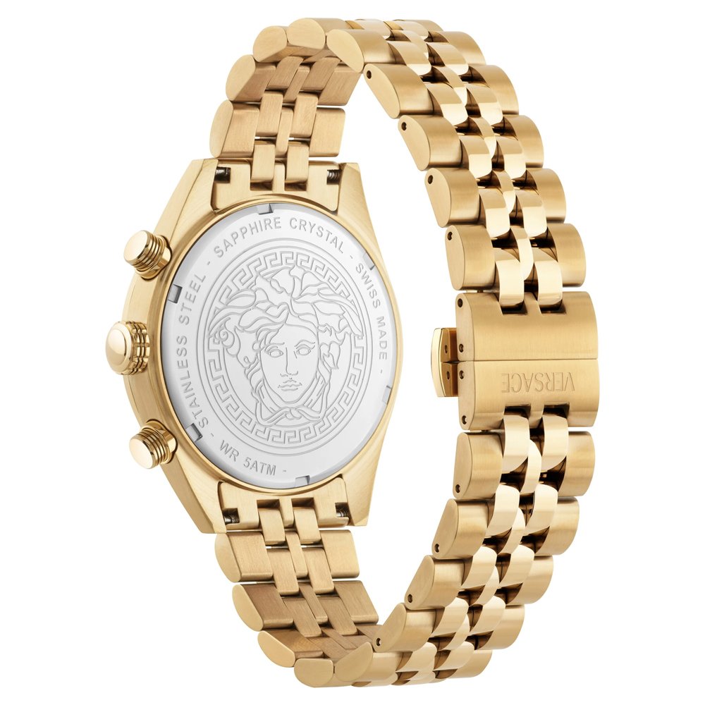 Versace Uhr Herren Chronograph Athletics Chrono Gold/Weiß VEKJA0725