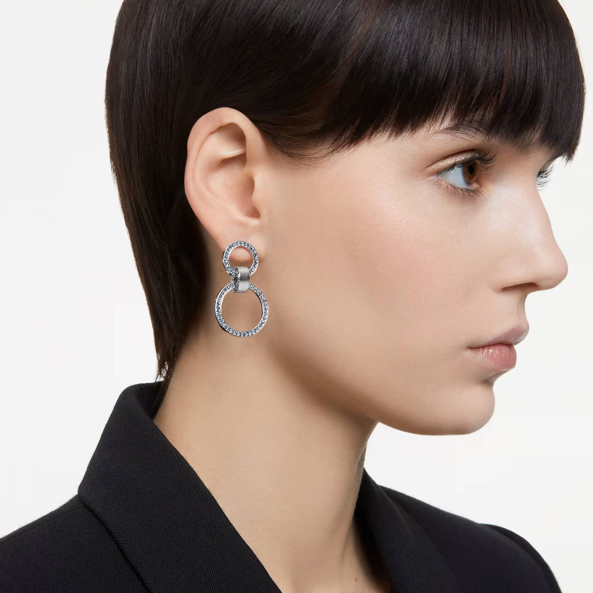 Swarovski Ohrstecker Dextera Damen Ohrringe Blau Rhodiniert 5663503
