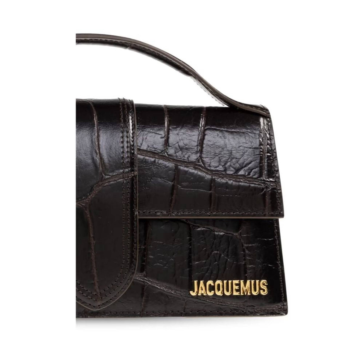 Jacquemus Tasche Unisex Le Grand Bambino Dark Brown Cocco BAW00007-AC07A16-880