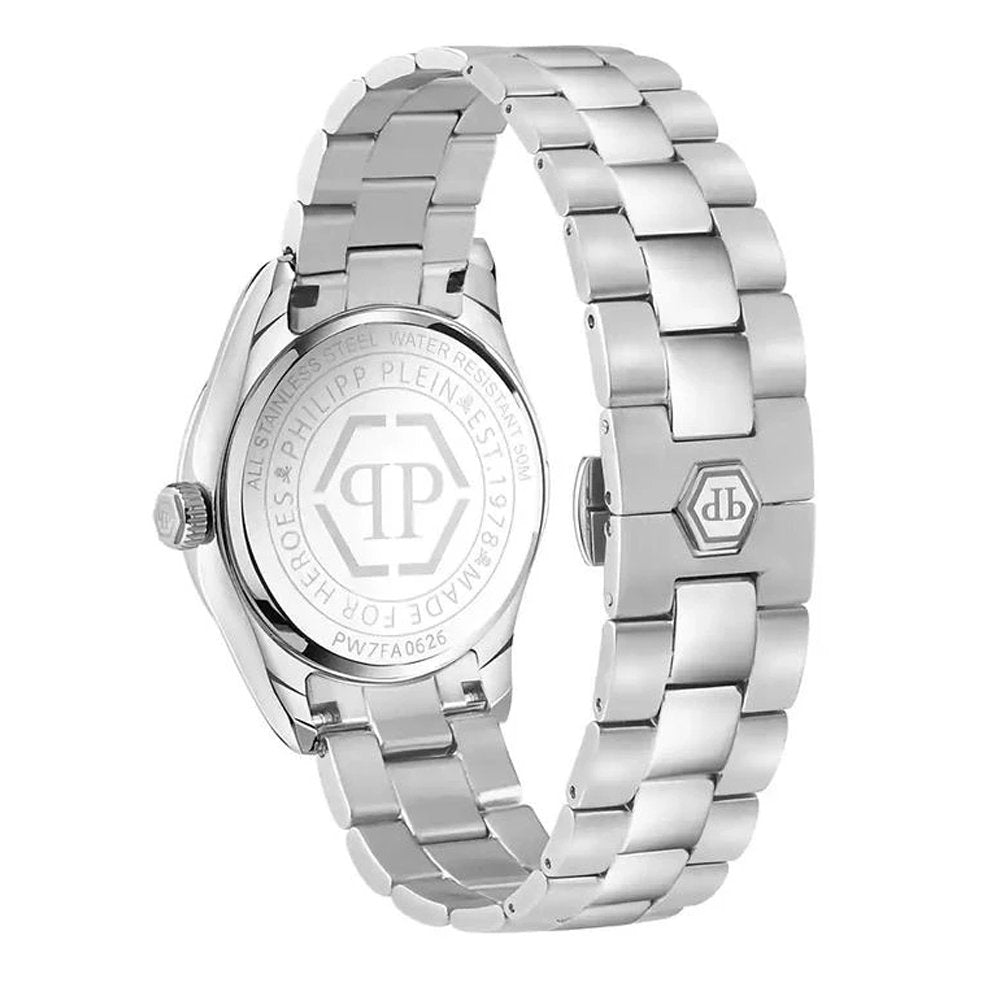 Philipp Plein Damenuhr Queen Supreme Silber Blau PW7FA0626