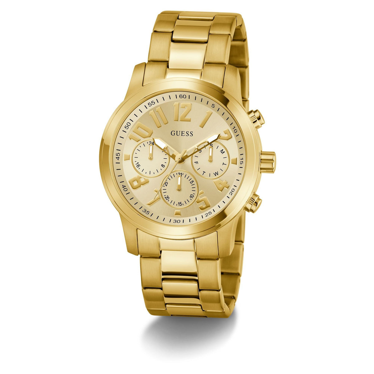 Guess Multi-Funktions-Analoguhr Herren Mens Gold Tone Analog Watch (Parker watch) GW1006G2