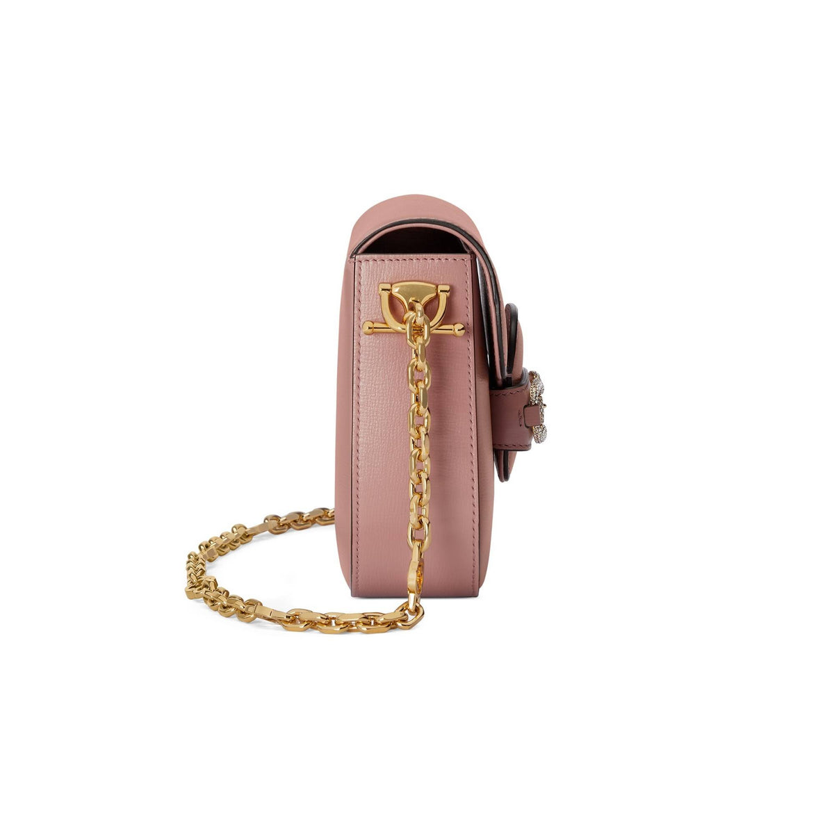 Gucci Handtasche Damen Horsebit 1955 Azalea Michele Dusty Carmine Rose Kristall 675801AACSV5842