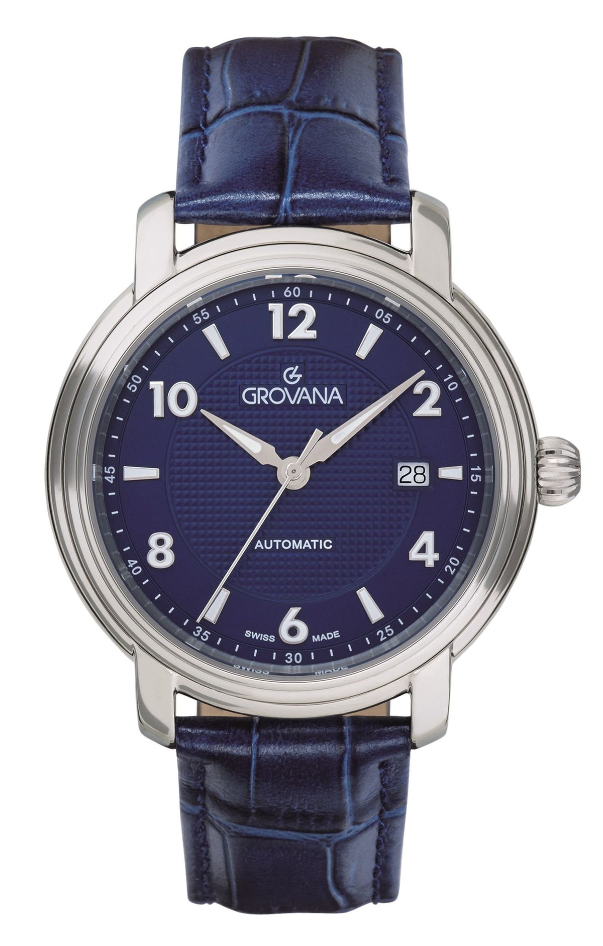 Grovana Armbanduhr Herren St Andrews Fairway Silber Blau 1703.2533