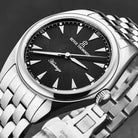 Revue Thommen Herren Armbanduhr  'Heritage' Automatikuhr schwarzem Zifferblatt und Edelstahlarmband, 21010-2138