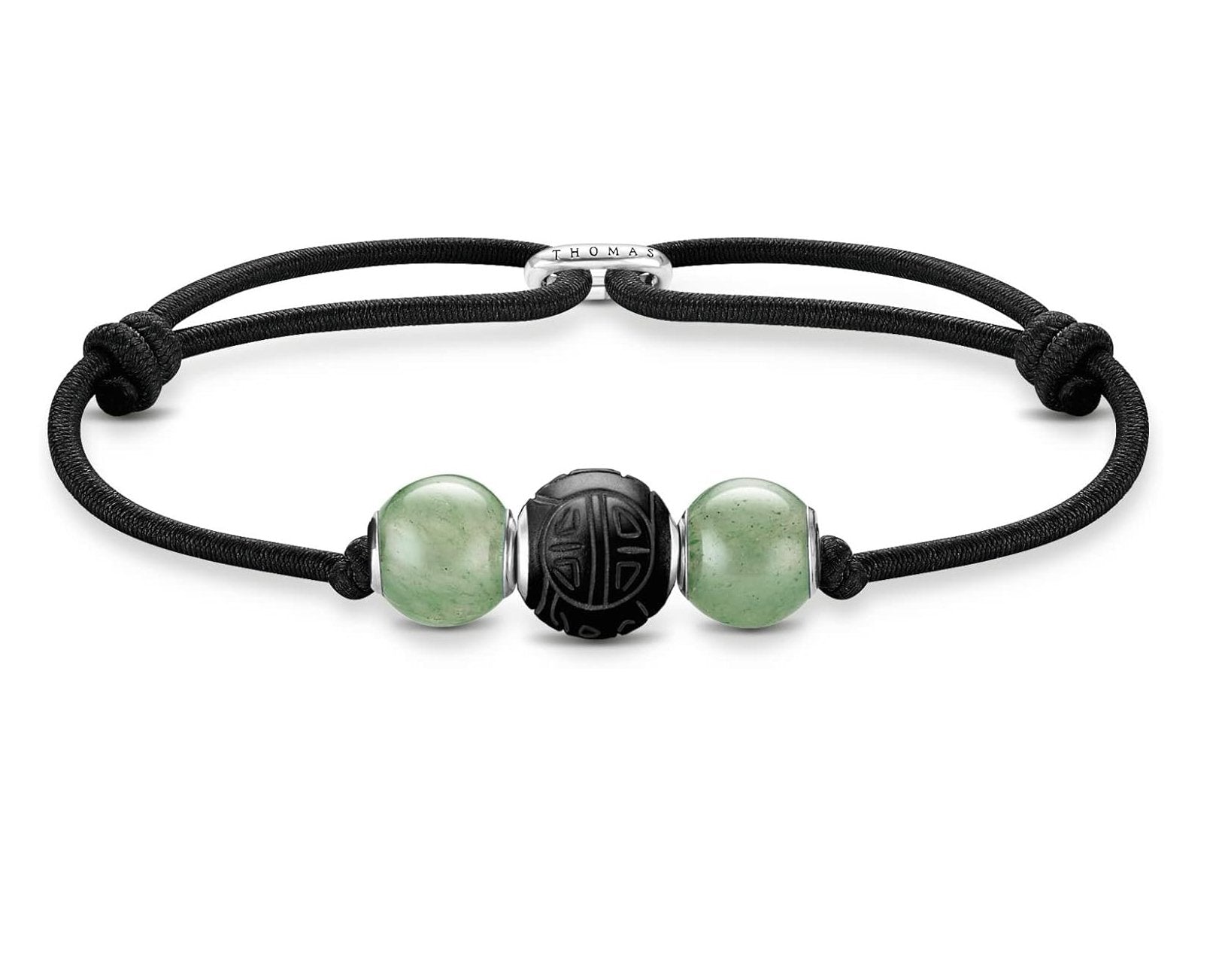 Thomas Sabo Armband Bead schwarz, grün  A2079-811-11-L22V