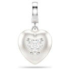 Swarovski Charm Damen Idyllia Herz Weiß Rhodiniert 5742960
