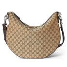 Gucci Schultertasche Herren Gucci B Medium Shoulder Bag Beige Braun 817420FAD8Q9760