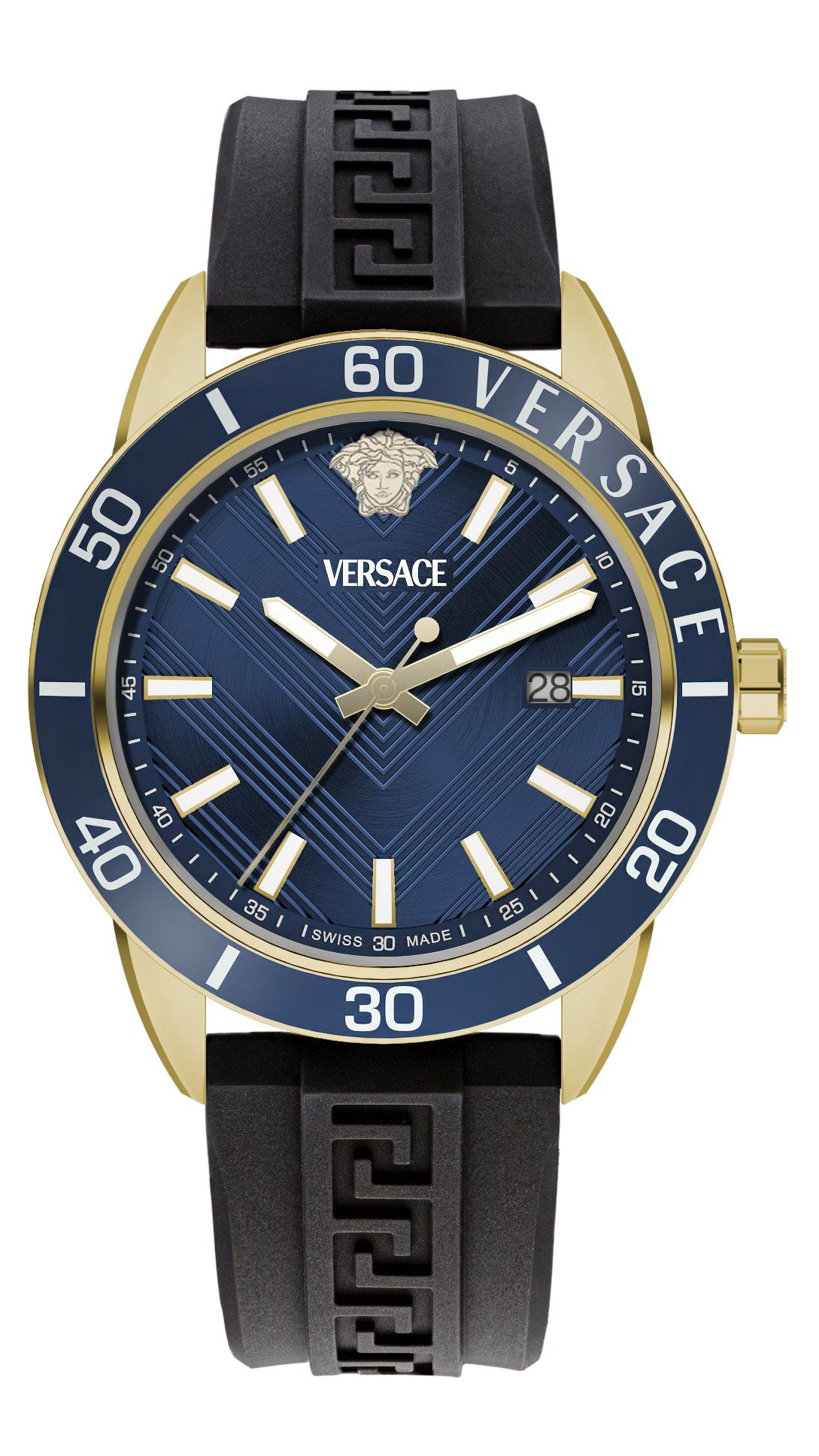Versace Herren Quarzuhr Greca Urban schwarz blau VEYCA0224