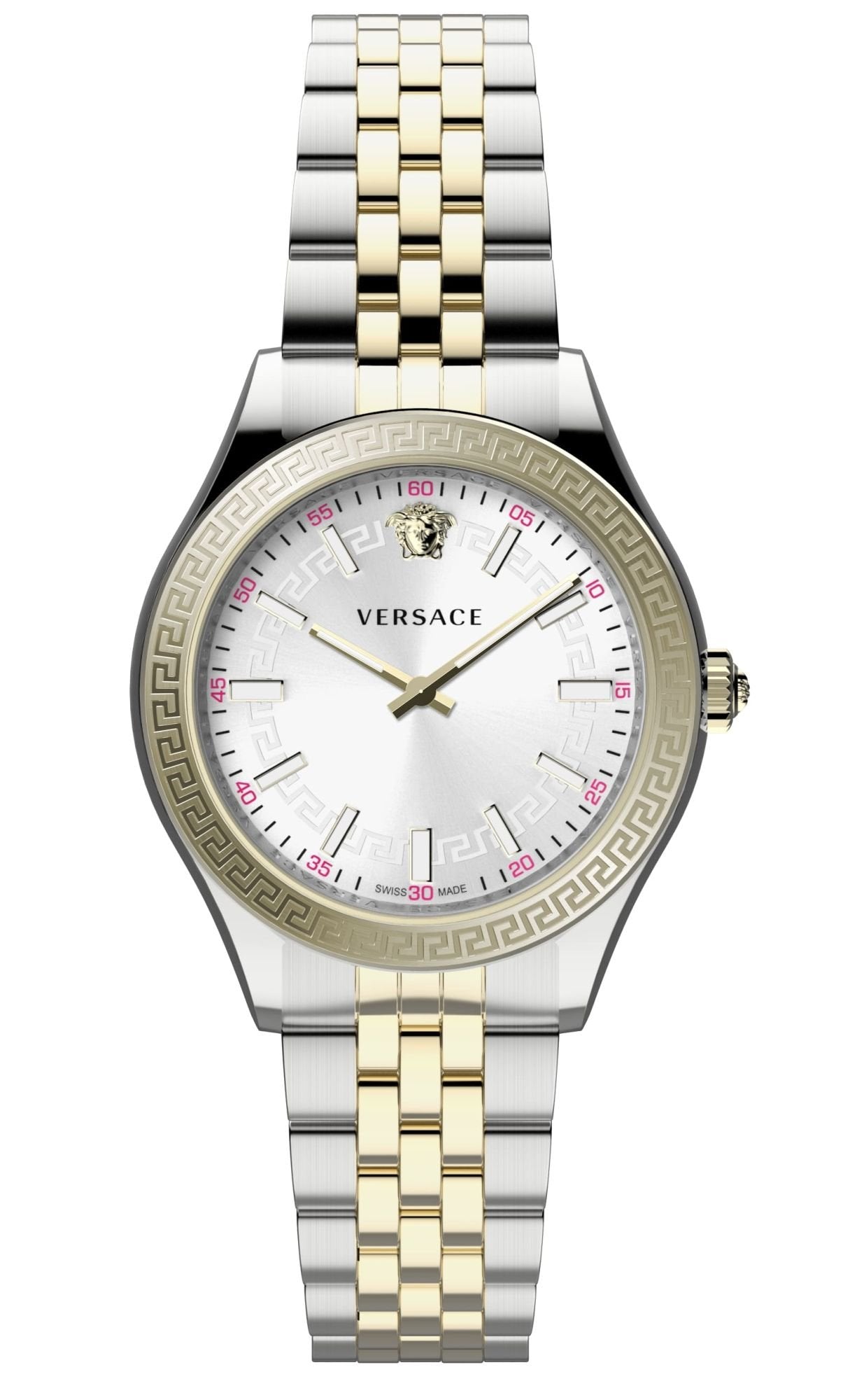 Versace Armbanduhr Damen Hellenyium Lady Bicolor Silber VEHU01024