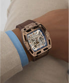 Guess Herrenuhr Phoenix Braun GW0980G3