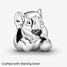 PANDORA Glücklicher Elefant Charm Sterling-Silber 10,6 x 12,2 x 9,8 mm (T/H/B)