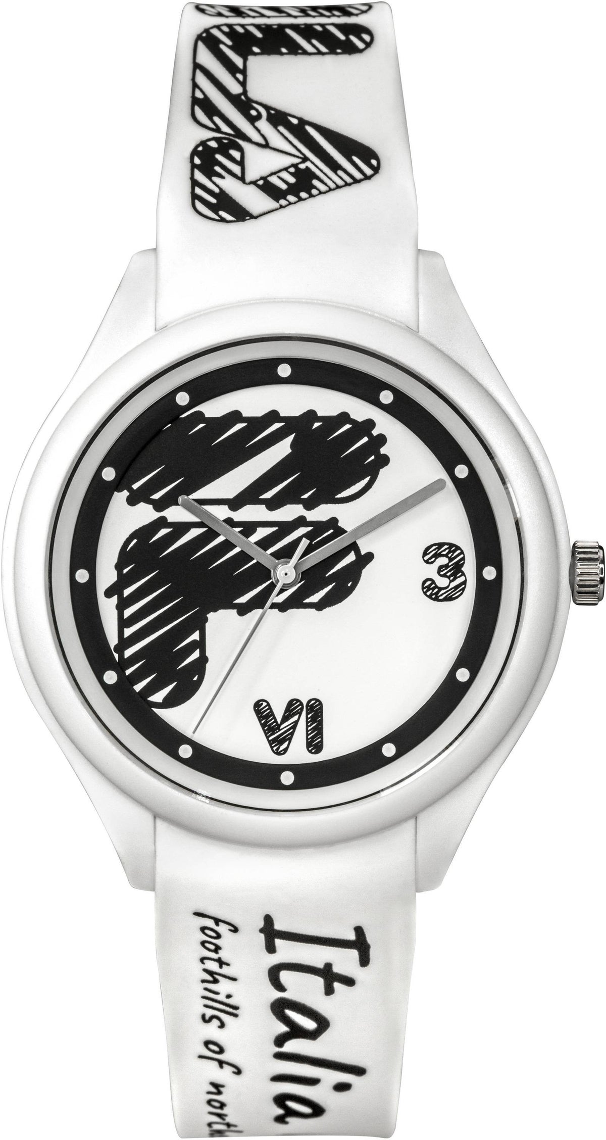 Fila Unisex Erwachsene Armbanduhr  FILASTYLE 44 mm  Armband Silikon 38-321