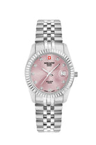 Swiss Alpine Military by Grovana Armbanduhr Damen Solaris Silber Rosa 7716.1236