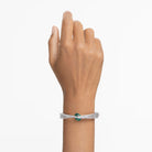 Swarovski Armreif Unisex Hyperbola Grün Rhodiniert 5665327