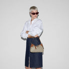 Gucci Schultertasche Unisex GG Emblem Small Beige 815218-FAEAA-9762