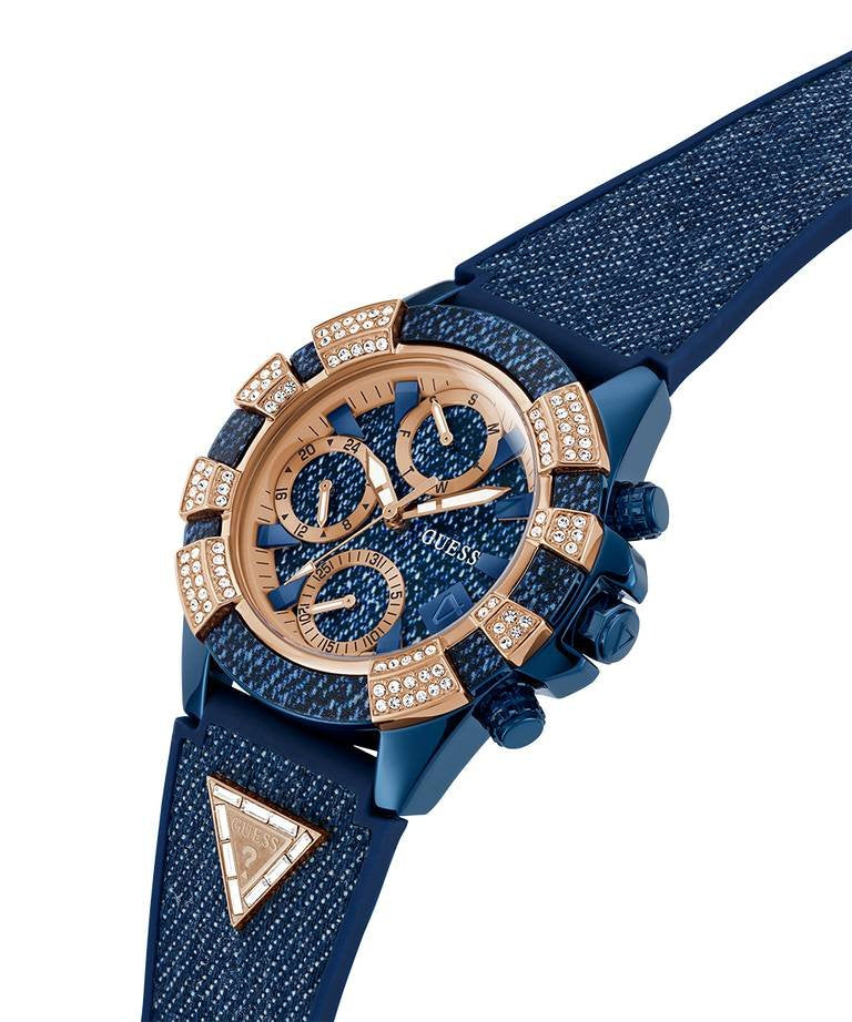 GUESS Damen Multifunktionsuhr  ICONIC 40TH GW0813L1 Blau