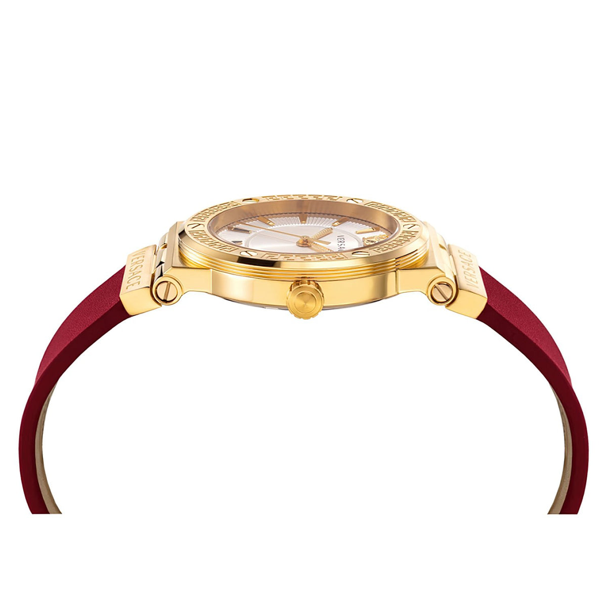 Versace Damen Armbanduhr Greca Logo VEVH00420 Rot
