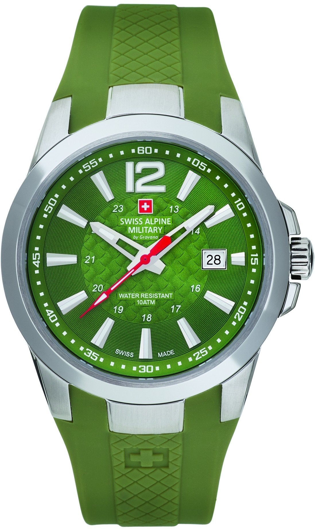 Swiss Alpine Military by Grovana Herren Armbanduhr grün 7058.1838