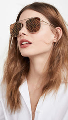 FENDI Damen FF 0406/S Sonnenbrille, 01Q