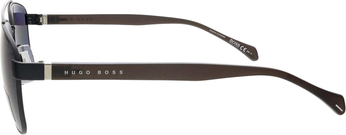 Hugo Boss Boss 1117/s 003/IR MATT BLACK Sunglasses Men's Metal, Standard, 57