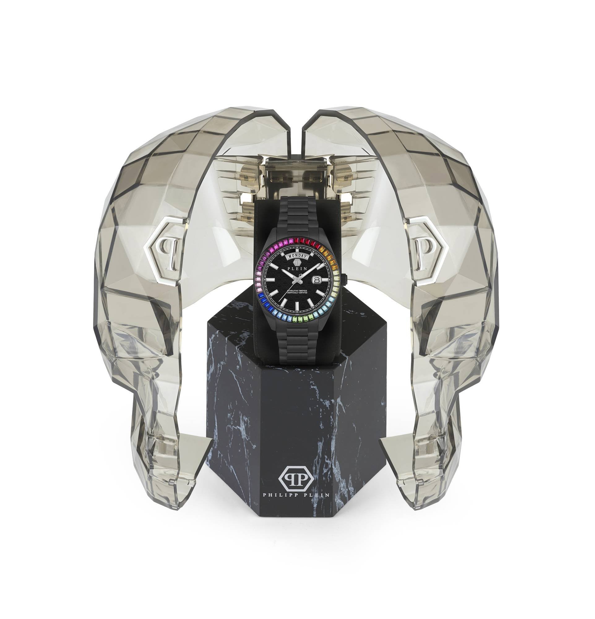 Philipp Plein Herrenuhr Date Superlative Rainbow