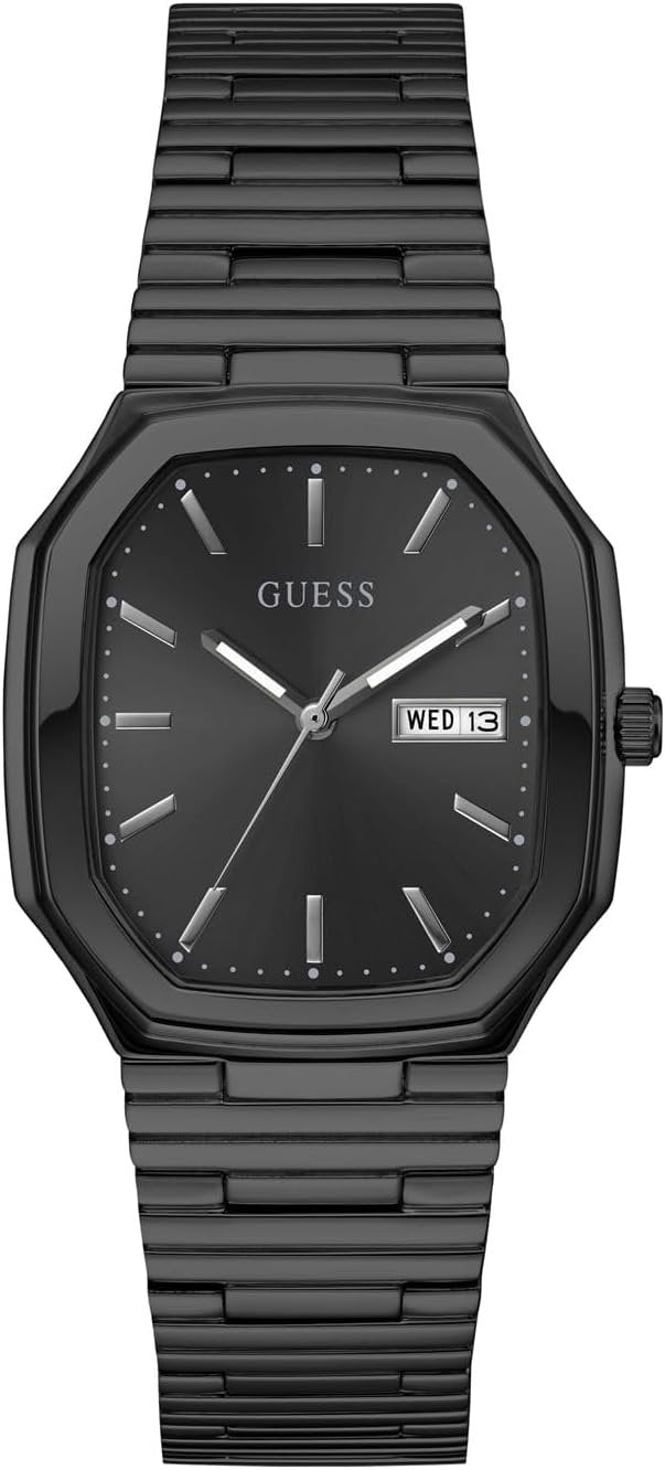GUESS Armbanduhr Herren Mens Black Date Watch (Oliver) Schwarz GW0978G4