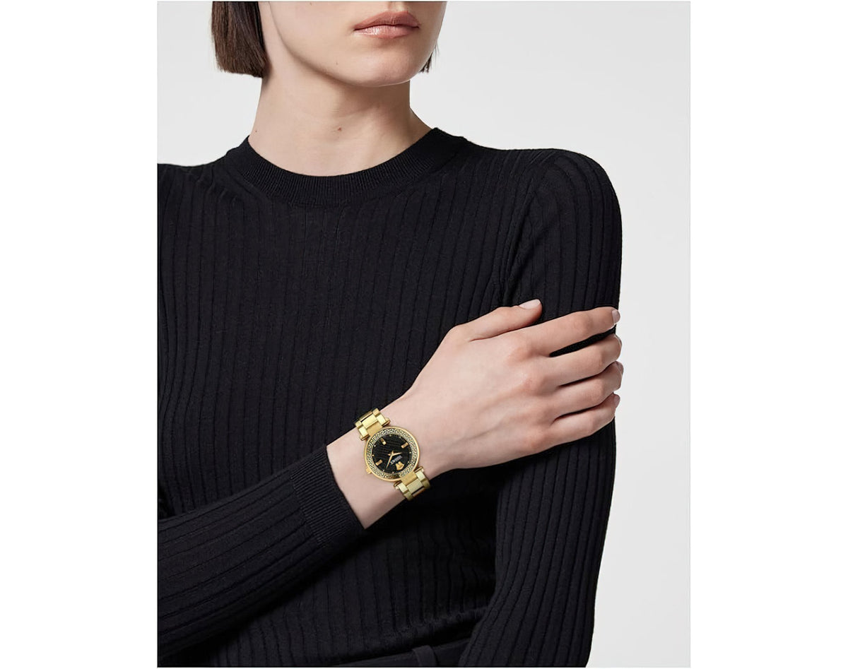 Versace Armbanduhr Damen Reve VE8B00624 Gold/Schwarz
