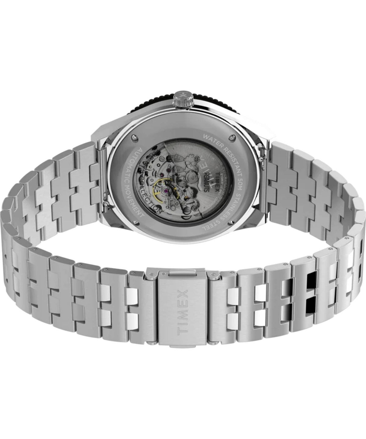 Timex Automatikuhr Herren Peanuts® x Timex M79 Silber TW2W475007U